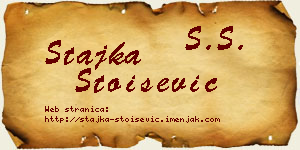 Stajka Stoišević vizit kartica
